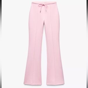 Elegant Pink Women's Flared Pants